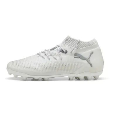 PUMA Botas de fútbol FUTURE 8 ULTIMATE MG unisex, Calzado, Blanco/Matte Silver, 40