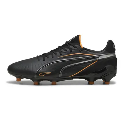 PUMA Botas de fútbol KING ULTIMATE FG/AG, Calzado, Negro/Heat Fire/Silver, 47