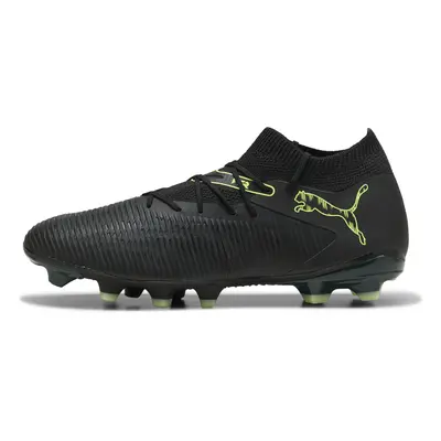 PUMA Botas de fútbol FUTURE 8 MATCH FG/AG unisex, Calzado, Negro/Fizzy Light/Verde Terrain, 40.5