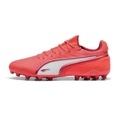 PUMA Botas de fútbol KING ULTIMATE MG, Calzado, Glowing Rojo/Blanco/Rojo Fire, 48