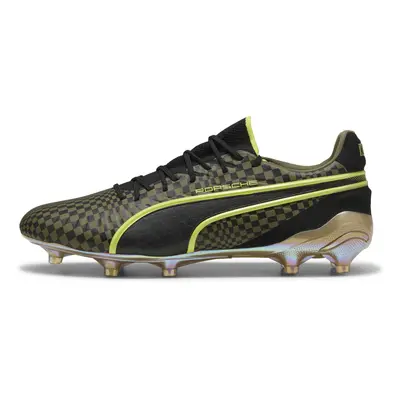 PUMA Botas de fútbol KING ULTIMATE x PORSCHE FG/AG unisex, Calzado, Olive Drab/Negro/Dorado, 48