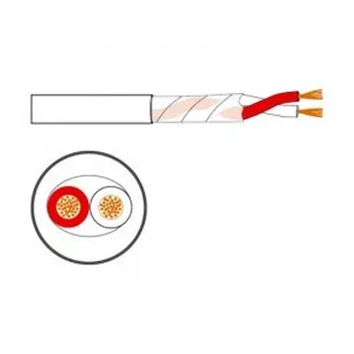 Rollo de cable altavoz de 2 conductores Fonestar CI-16ZH