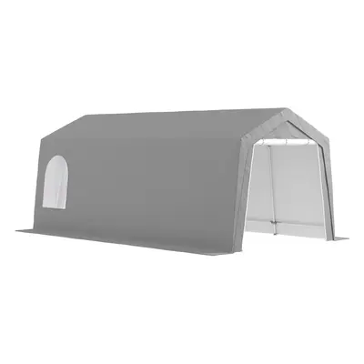 Outsunny Carpa de Almacenamiento Exterior Carpas Plegables 3x6 m con Tela PE Resistente al Agua 