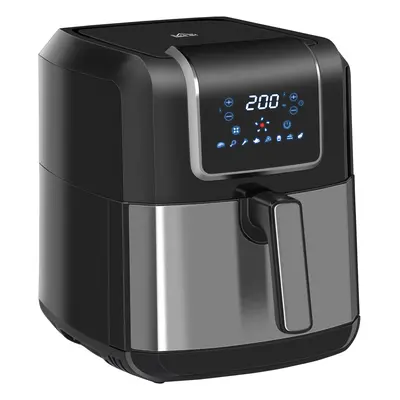 HOMCOM Freidora sin Aceite 6,5L 1700W Freidora de Aire 8 Programas Pantalla LED Táctil Temperatu