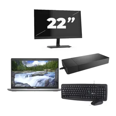 Dell Latitude 5420 - Intel Core i3-11.ᵃ Generación - 14 pulgadas - 8GB RAM - 256GB SSD - Windows 11 Home + 1x 22 pulgadas Monito