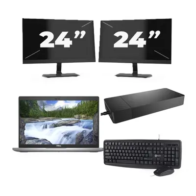 Dell Latitude 5420 - Intel Core i7-11e Generatie - 14 pulgadas - 8GB RAM - 256GB SSD - Windows 11 + 2x 24 pulgadas Monitor