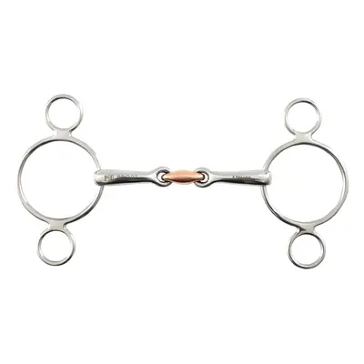 Bocado de caballo de 2 anillas con almohadilla de cobre Premier Equine