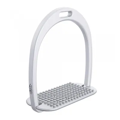 Estribos de aluminio clásicos con suelo plano y puntas de acero inoxidable. Alfa Jump