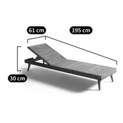 Tumbona de eucalipto al aceite Asael