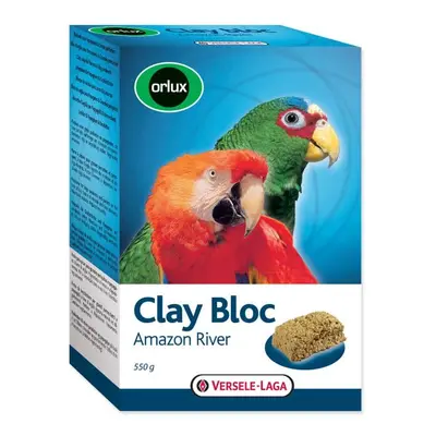 Bloque Versele-Laga de arcilla Clay Bloc Amazon River para loros grandes 550g