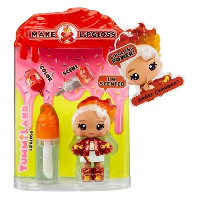 Yummiland Muñeca pequeña con brillo labial, serie 2 - Amber Cinnamon