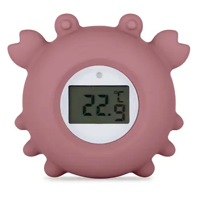 PETITE&MARS Termómetro de silicona digital para agua Crab Caleb Dusty Rose 0m+