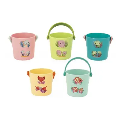 Janod Juguete de agua cubos para verter agua Animales marinos