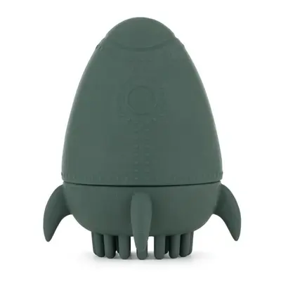 PETITE&MARS Juguete de silicona para agua con cepillo Splashy Rocket Misty Green 6m+