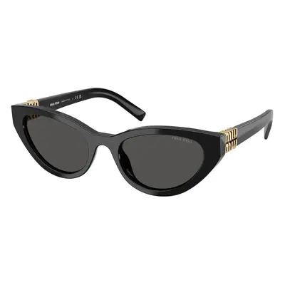 Miu Miu Mujer Miu Miu MU A04S 16K08Z Gafas de sol Acetato Negro Gris Mariposa Normal