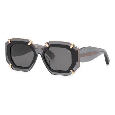 Philipp Plein Mujer SPP098V PLEIN SUPREME STAR 819 Gafas de sol Acetato Gris Fumar Geométrico Normal
