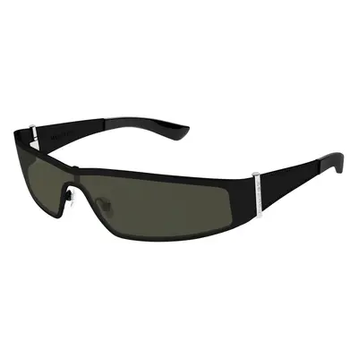Alexander McQueen Unisex Alexander McQueen AM0491S 001 Gafas de sol Acetato Negro Gris Geométrico