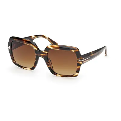TOM FORD Mujer FT1082 KAYA 55F Gafas de sol Acetato la Habana Marrón Cuadrada Normal
