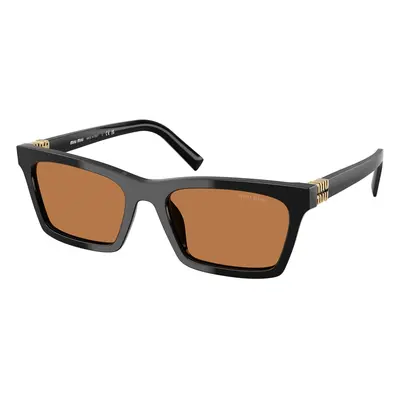 Miu Miu Mujer Miu Miu MU A05S 16K10I Gafas de sol Acetato Negro Marrón Cuadrada Normal