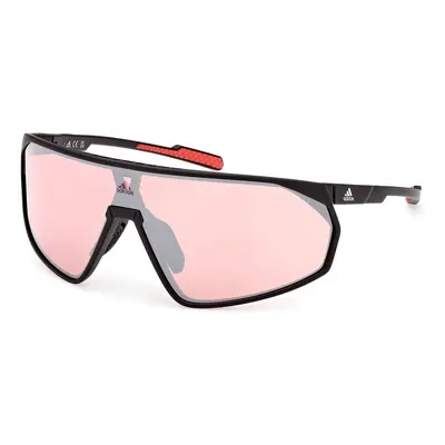 Adidas Sport Hombre SP0074 02E Gafas de sol Plástico Negro-opaco Marrón Máscara Normal