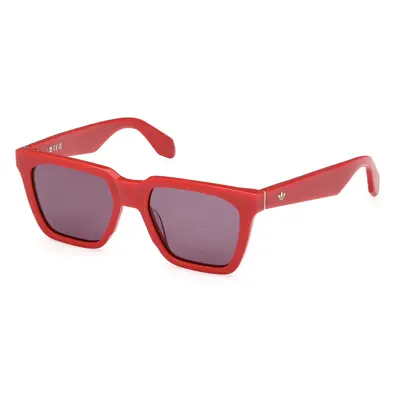 Adidas Hombre Adidas OR0110 66A Gafas de sol Acetato Rojo Fumar Cuadrada Normal