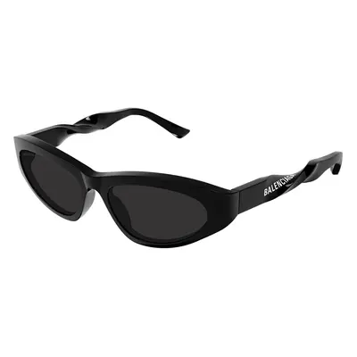 Balenciaga Mujer Balenciaga BB0207S 001 Gafas de sol Acetato Negro Gris Cat Eye Normal