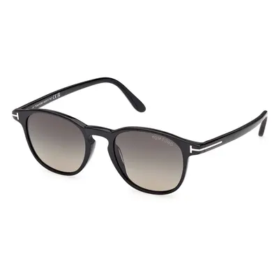 TOM FORD Hombre FT1302 HOLT-02 01B Gafas de sol Acetato Negro Fumar Redonda Normal