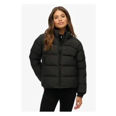 Superdry para mujer. W5012006A Abrigo Sports Puffer negro (M), Otoño/Invierno, Casual, Poliéster