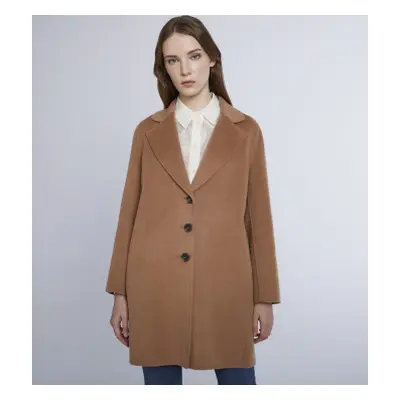 Marella para mujer. 2423016041200 Abrigo Won marrón (44), Casual, Lana