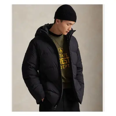 Polo Ralph Lauren para hombre. 710967773003 Abrigo de plumón acolchado mate negro (L), Casual, Poliéster