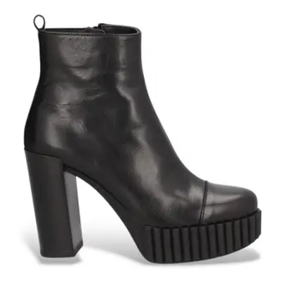 Alpe para mujer. 456220 Botines de Piel Andrea negro (40), más de 10cm, Cremallera, Casual