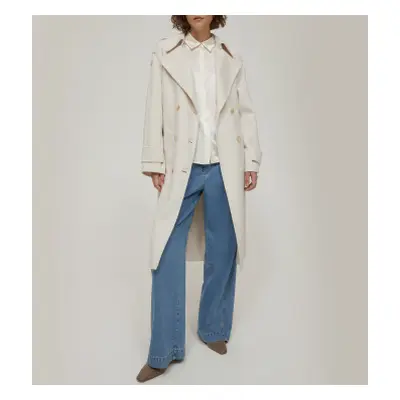 PennyBlack para mujer. 2521016053270 Abrigo Zen beige (42), Casual, Lana