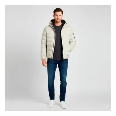 BOSS para hombre. 50551893 Abrigo Riplite beige (XL), Casual, Poliéster