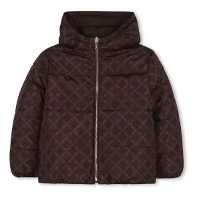 Michael Kors para niña. R30456 Abrigo Dou marrón (12Años= 150cm), Casual, Poliéster, moda infantil