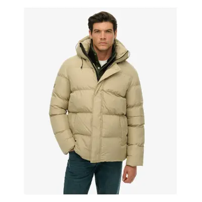 Superdry para hombre. M5012285A Abrigo Five beige (L), Casual, Poliéster