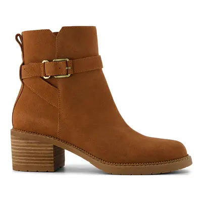 Botines de mujer Hailey resistente al agua hebilla ante marrón ámbar