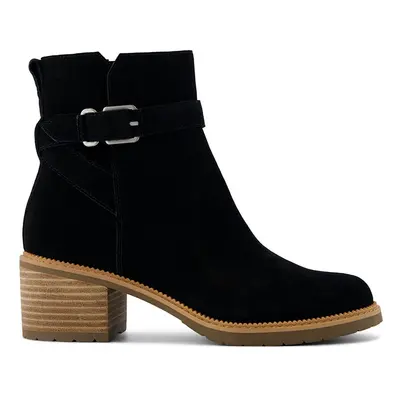 Botines de mujer Hailey resistente al agua hebilla ante negro